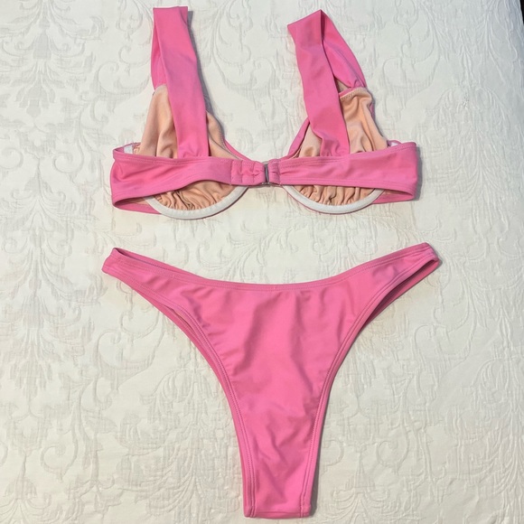 X STASSIE Oasis Underwire Top & Cheeky Hipster Bikini Set - Picture 3 of 4